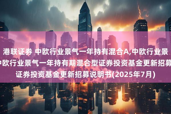 港联证券 中欧行业景气一年持有混合A,中欧行业景气一年持有混合C: 中欧行业景气一年持有期混合型证券投资基金更新招募说明书(2025年7月)