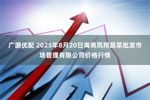 广源优配 2025年8月20日海南凤翔蔬菜批发市场管理有限公司价格行情