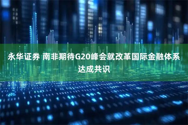 永华证券 南非期待G20峰会就改革国际金融体系达成共识